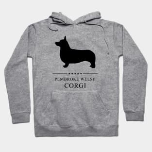 Pembroke Welsh Corgi Black Silhouette Hoodie